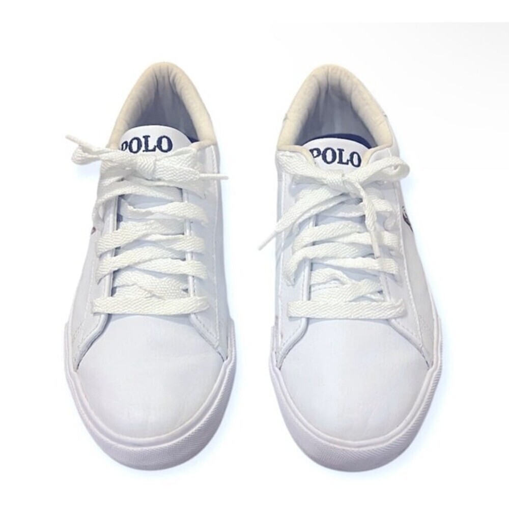 Polo Ralph Lauren Big Kids Easton II Casual Nautical Boat Sneaker- Size 4 1/2